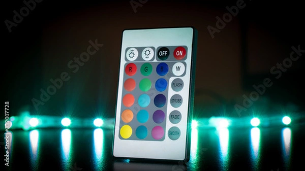 Obraz rgb remote control isolated colors close up