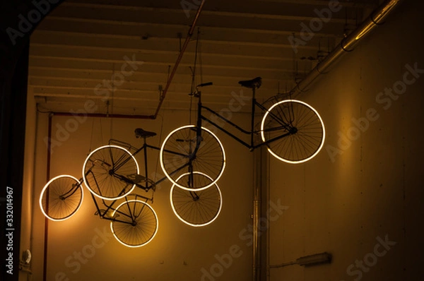 Obraz Bicycle hanging from the ceiling