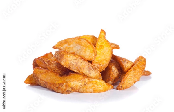 Obraz roasted potato isolated on white