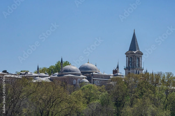 Fototapeta View of Topkapi palace in Istanbul, Turkey.