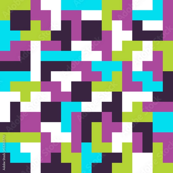 Obraz Seamless background. Tetris game