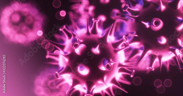 Fototapeta Virus  bacteria detect wallpaper background