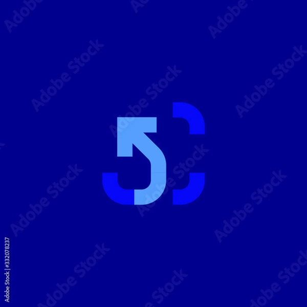 Fototapeta  Think Wider Beyond Borders Vector logo in a modern style
