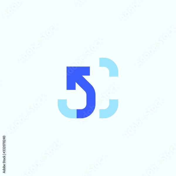 Fototapeta  Think Wider Beyond Borders Vector logo in a modern style