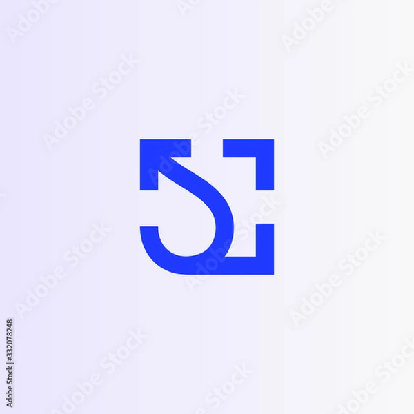 Fototapeta  Think Wider Beyond Borders Vector logo in a modern style