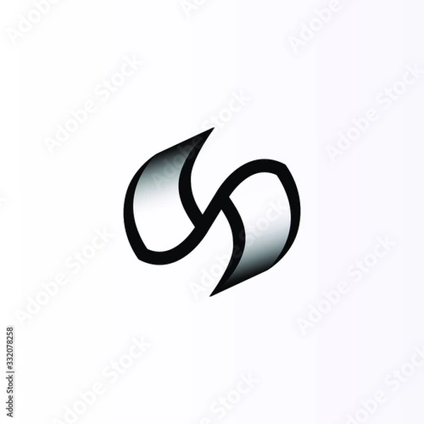 Fototapeta letter s abstract propeller vector logo
