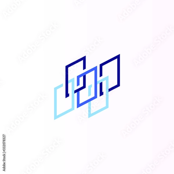 Fototapeta Windows vector logo linear symbol.