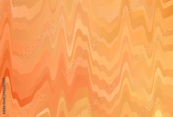 Fototapeta Light Orange vector backdrop with wry lines.