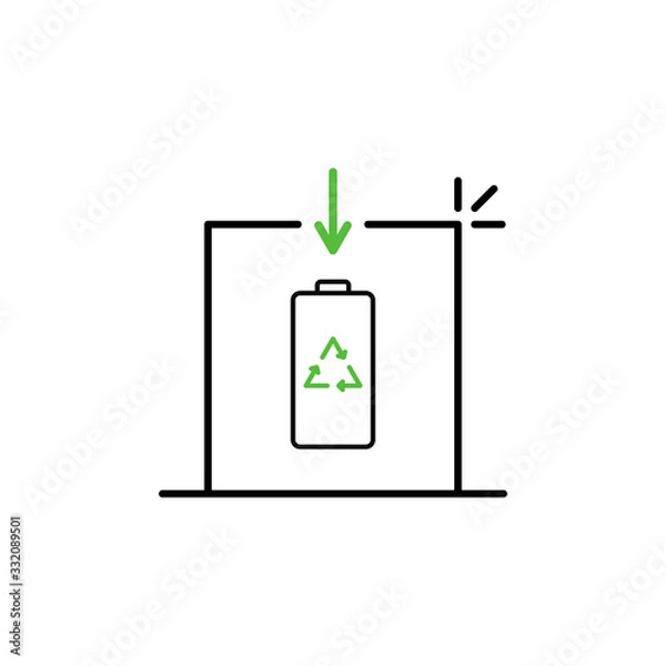 Fototapeta recycled battery box