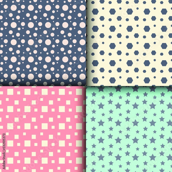 Obraz Geometric shapes seamless pattern