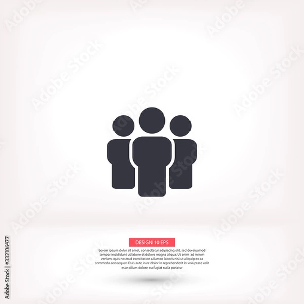 Fototapeta Vector people icon design 10 eps illustration