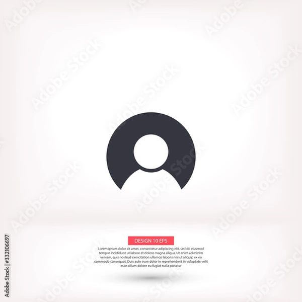 Fototapeta Vector people icon design 10 eps illustration