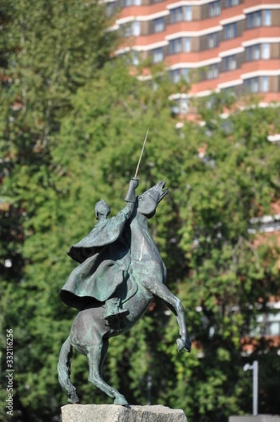 Obraz statue in park