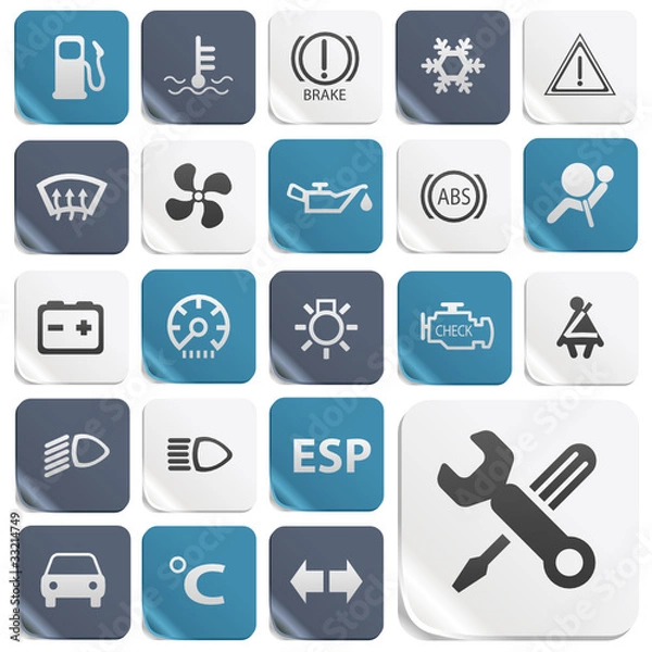 Obraz Satin Webicons "CAR"