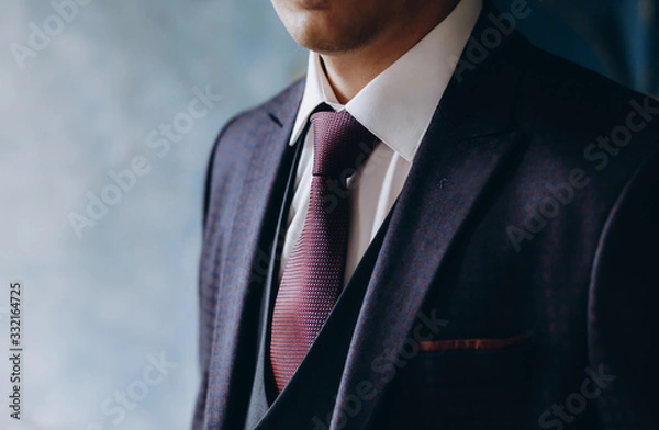 Obraz Man in classic suit with tie