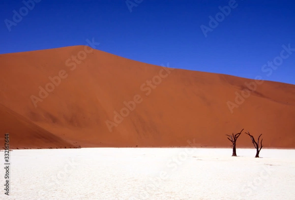 Obraz Blue, orange & withe desert