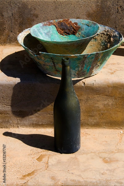 Obraz Vintage bottle and cup