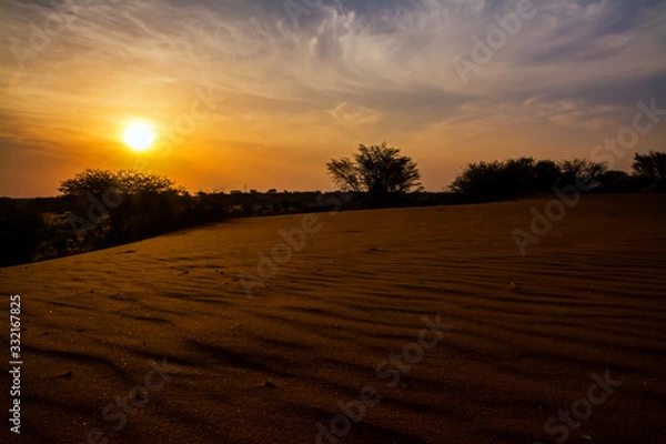 Obraz Desert sunset