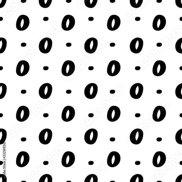 Fototapeta Geometric shapes seamless pattern hand drawn vector