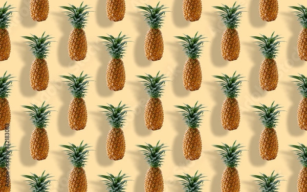 Fototapeta simple pineapple background for wallpaper