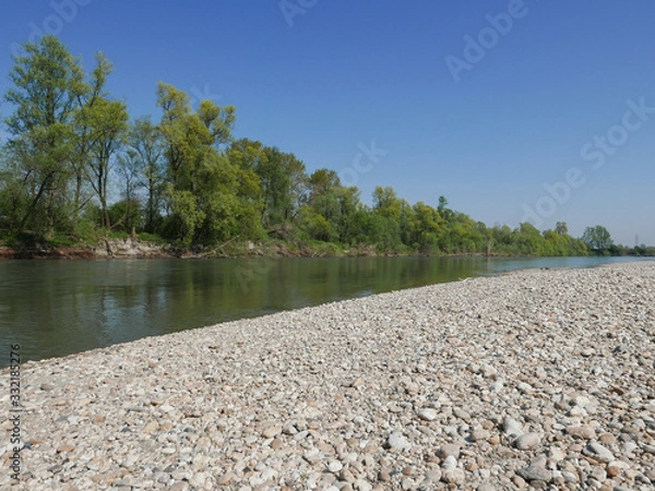 Obraz River Po in Carignano