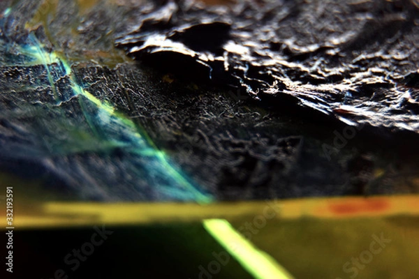 Obraz Farbkontur Glasrand