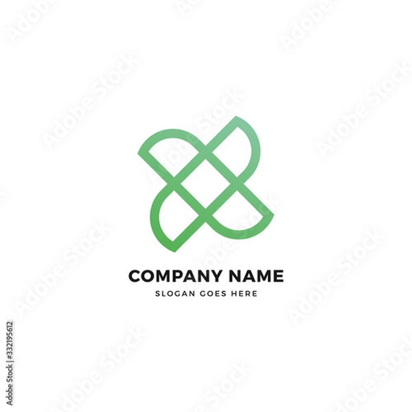 Fototapeta Wind creative vector logo icon design template. Abstract logotype concept element sign shape.