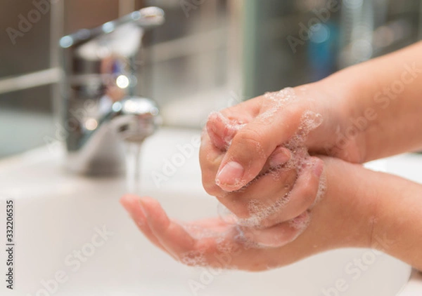 Fototapeta Higiene de manos
