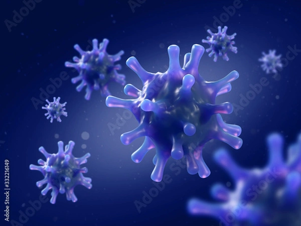 Obraz Covid-19-Corona virus-Flu virus