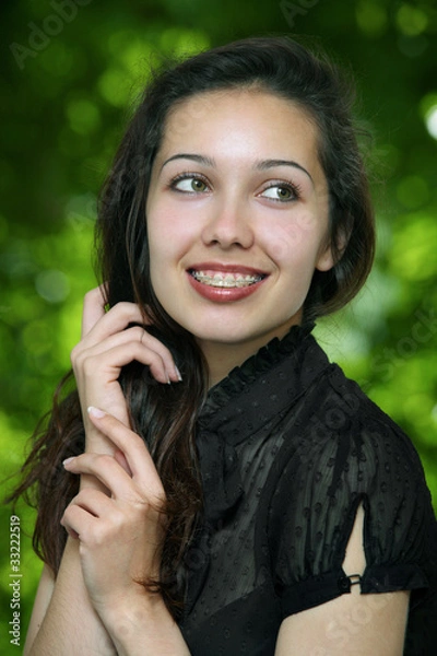 Obraz happy model portrait