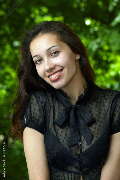 Obraz smale with braces