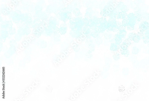 Fototapeta Light Green vector pattern with random forms.