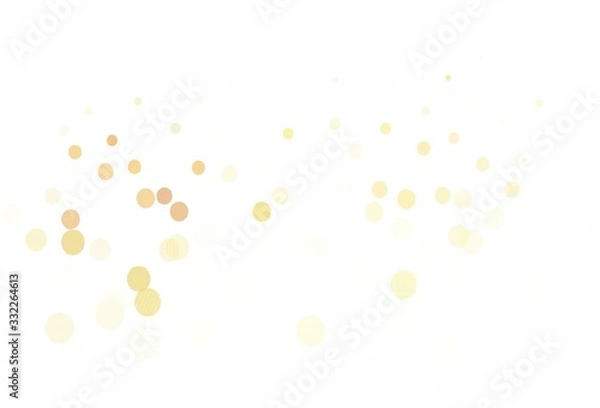 Fototapeta Light Orange vector layout with circle shapes.