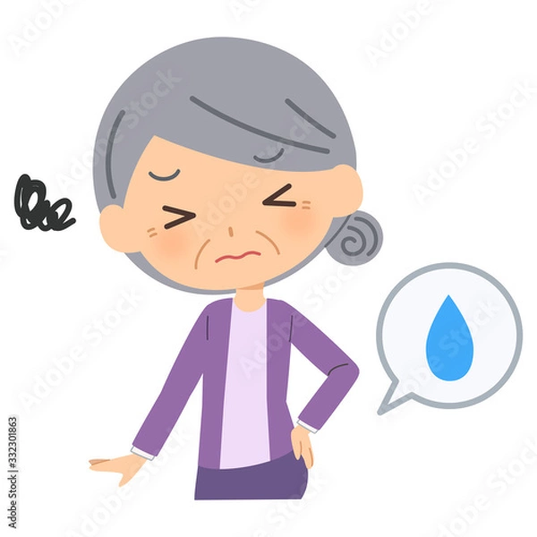 Obraz 尿意に悩む高齢者