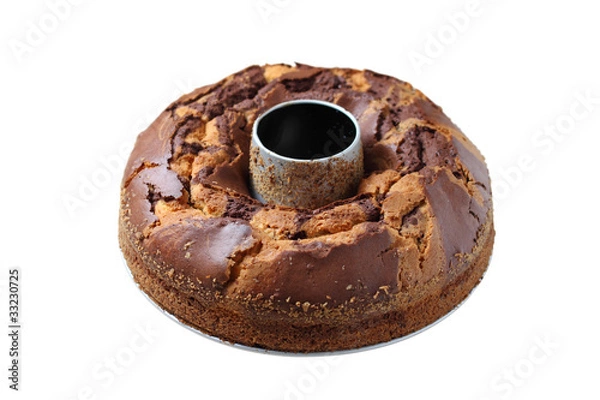 Obraz marmorkuchen freigestellt