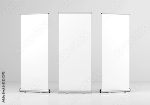 Obraz Roll Up Banner Stand Mockup.