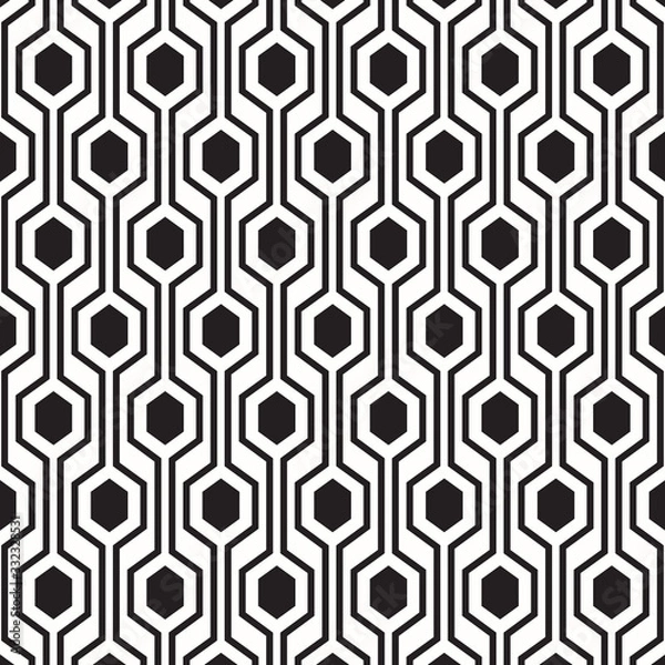 Fototapeta Hexagon pattern. Vector background. Geometric abstract texture.