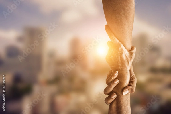 Obraz Pomóż trzymając się za ręce