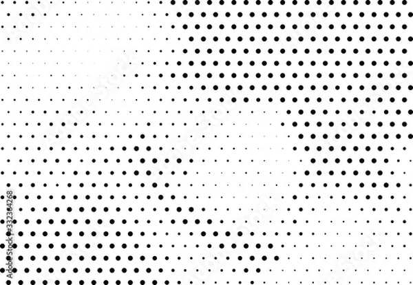 Fototapeta Abstract halftone dotted background. Futuristic grunge pattern, dot and circles.  Vector modern optical pop art texture for posters, sites, business cards, cover, postcards, labels, stickers layout.