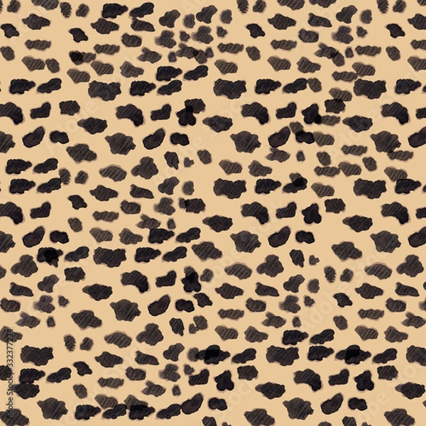 Fototapeta Seamless pattern cougar, puma, panther skin