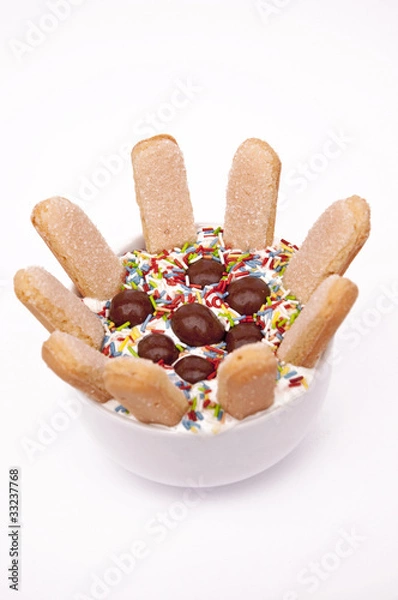 Obraz Dessert mit Streuseln