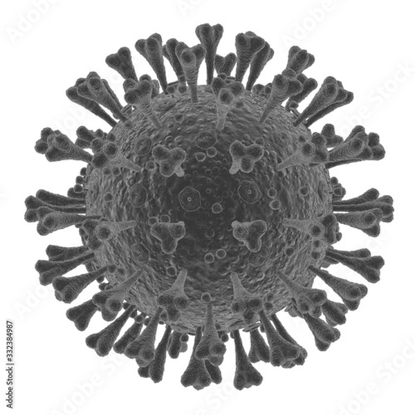 Fototapeta 3d rendered coronavirus