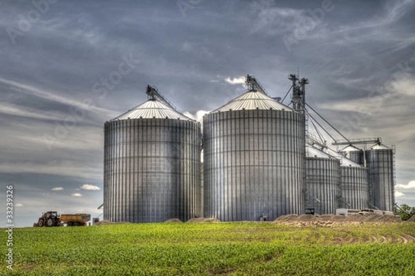 Obraz silos metalowy