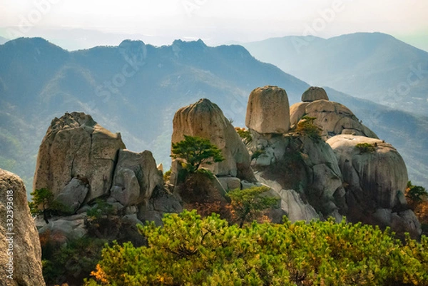 Obraz rock and mountain 산과 바위