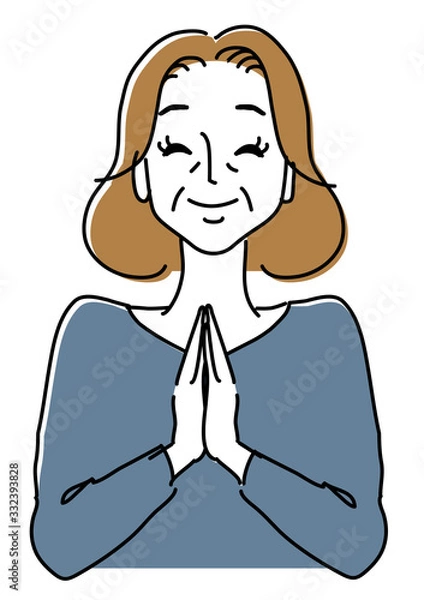 Obraz きれいで清潔感のある中高年女性