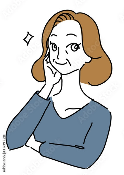 Obraz きれいで清潔感のある中高年女性