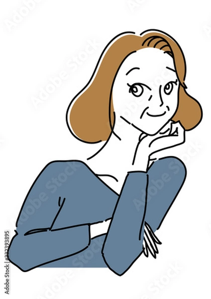 Obraz きれいで清潔感のある中高年女性