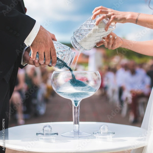 Fototapeta Mariage rituel du sable