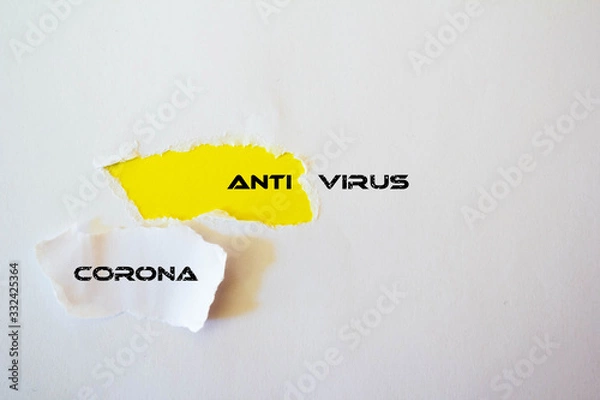 Obraz Antivirus ripped paper