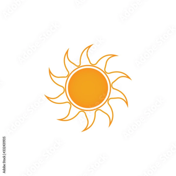 Fototapeta Sun Vector illustration Icon